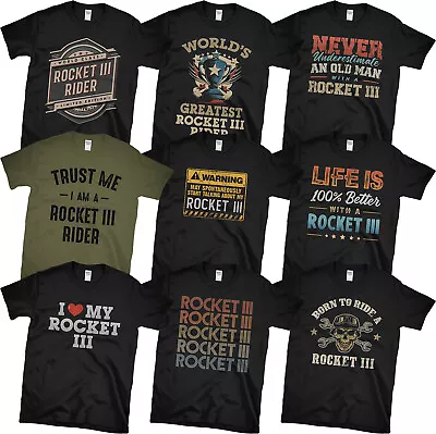 Rocket Iii 3 Rider T-shirts Awesome & Funny Triumph Motorcycle Design Biker Gift • £14.99