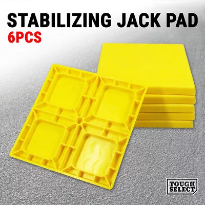 6x RV Stabilizing Jack Pads Caravan Trailer Stabilizer Leg Support Camp Blocks • $28.76