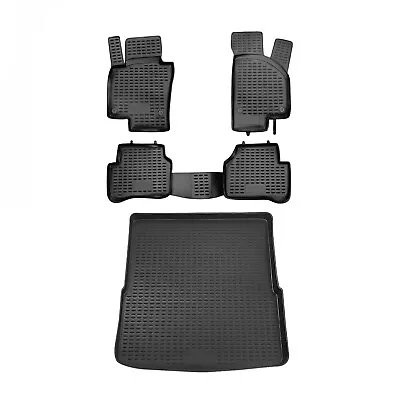 Custom Floor Mats & Cargo Liners For VW Passat B6 2006-2010 Black 5 Pcs • $139.90