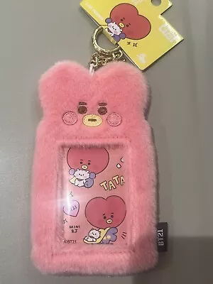 Offical ！BTS BT21  TaTa Photo Card Holder Key Chain With Tag Brand New！ • $19.50