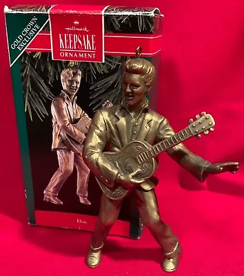 Elvis PresleyHallmarkRetiredChristmasOrnamentW/Box And Price Tag1992XM4 • $21.95