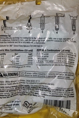 $120 • Buy Underground Splice Kit,No DBO/B-6,  3M LOT Of 17