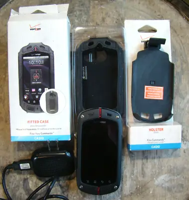 Casio G'zOne Commando With Fitted & Holster Cases ~ Verizon Cell Phone • $30