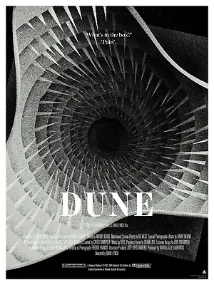 Dune 1984 By Przemek Debowski Ltd Edition X/50 Print Poster Mondo MINT Movie Art • $100