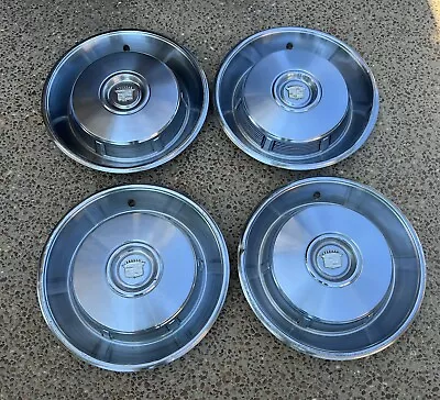 Vintage 1966 1967 Cadillac Cady  Fleetwood Deville Hubcaps Wheel Covers Vintage • $160