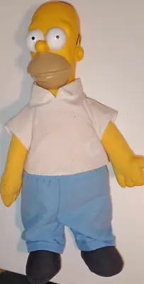 Vintage Homer Simpson Toy Figure Soft Body Plastic Head The Simpsons 1990 • £9.99