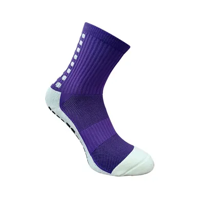 $7.99 • Buy Men's Anti Slip Football Socks Athletic Long Socks Absorbent Sports Grip US Sell