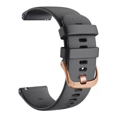 Garmin Fenix 5s Compatible Silicone Watch Straps With Rose Gold Buckles • $20.43