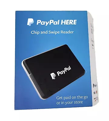 PAYPAL HERE MOBILE CARD CHIP AND SWIPE READER BLACK BRAND NEW Money Payment • $15.99