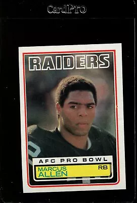 1983 Topps #294 Marcus Allen Rc Hof Nmmt *328299 • $5.50