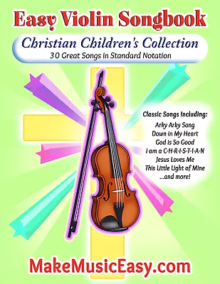 Violin Sheet Music Songbook - Christian Children's Collection PDF • $3.95