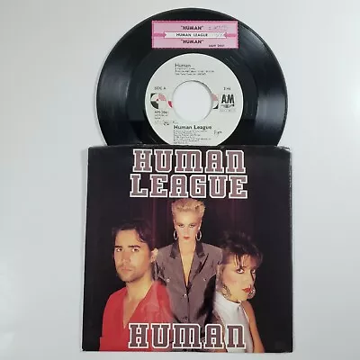 The Human League  Human  45 Vg+ Tested Jukebox Title Strip Picture Sleeve  • $11.81