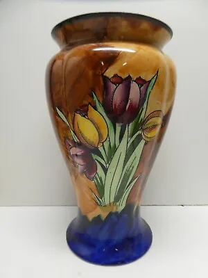 H K Tunstall Pottery Tulip Time Floral Lustre Glaze Vase Urn Art Deco • $98