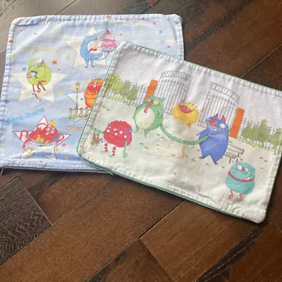 Zara Home Kids Pillow Covers 12x15 Colorful Monsters • $12