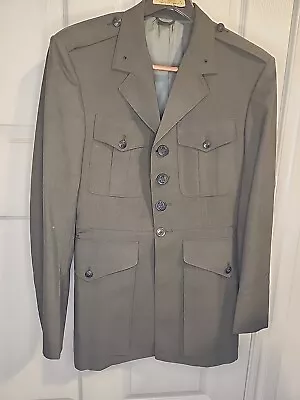 U.s. Marine Corps Shade 2212 Poly/wool Dress Green Jacket Size 40l Usmc 9000 • $49