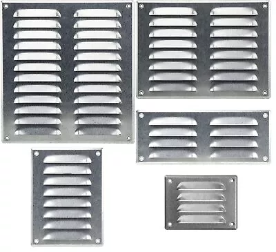 Galvanised Steel Vent Grille Cover Insect Mesh Duct Cover Wall Ceiling Metal • £11.75