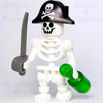 LEGO® Pirate Skeleton Minifigure Captain Sword & Bottle 40515 White Minifig New • $13.99