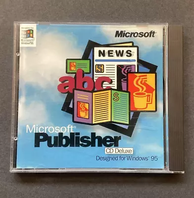 Microsoft Publisher CD Deluxe Designed For Windows 95 CD-ROM • $8.99