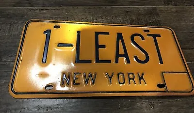 Vintage New York State Vanity License Plate 1-LEAST • $40