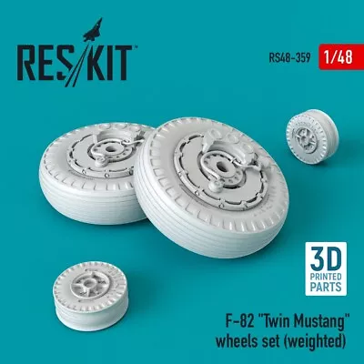 1/48 Reskit RS48-0359 F-82  Twin Mustang  (weighted) Wheels Set • $15