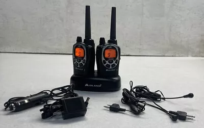 Midland Gxt1000g Walkie Talkies W/ Batteries Base Power Supplies Headsets • $40