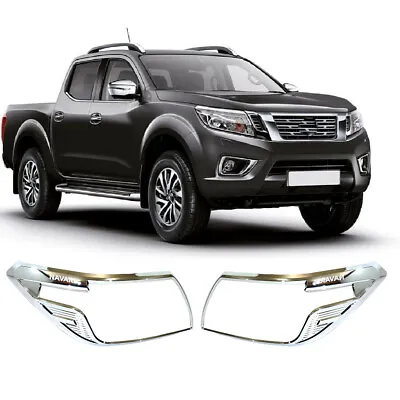 £22.99 • Buy For Nissan Navara Np300 2016 Stx Head Light Guards Surrounds Pair In Chrome