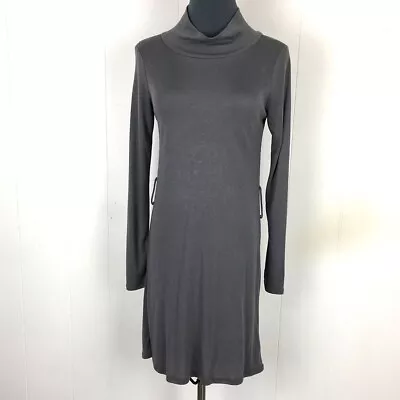 NEW Ya Los Angeles Sheath Dress S Gray Cotton Knee Length 30x34 • $11.10