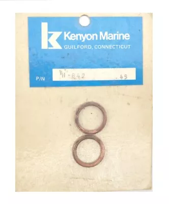 Kenyon Marine H-842 H842 Pressurized Alcohol Stove Burner Copper Washer 2-Pack • $19.95