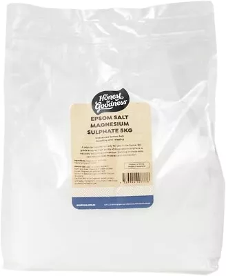 Honest To Goodness Epsom Salt 5Kg Magnesium Sulphate For Household Or Bath Salts • $31.99