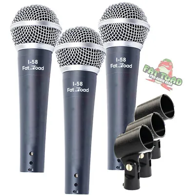 Unidirectional Vocal Microphones - DJ Singing Handheld Recording Studio Mic PACK • $33.95