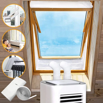 $21.98 • Buy Window Seal Kit For Air Conditioner Tumble Dryer Airlock Hot Air Stop 2 Openings