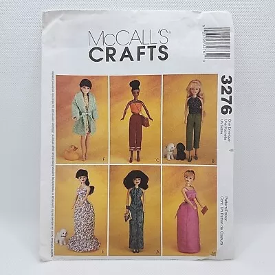 McCall's 3276 Fashion Doll Dresses Pants Tops Sewing Pattern Size 11.5  Uncut • $4.99