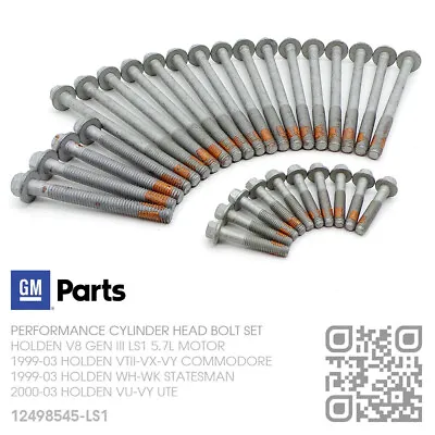 Gm Performance Head Bolt Kit V8 Gen 3 Ls1 5.7l Motor [holden Vt-vx-vy Commodore] • $153.30