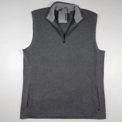 G/FORE Men's Pullover Sweater Vest Wool Gray Large Dunnes Gilet Tech Liner $250 • $125