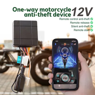 12V Motorcycle Scooter ATV Security Alarm System Anti-theft Remote Control Start • $32.59