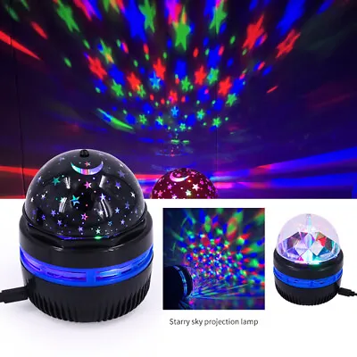 LED Galaxy Starry Night Light Wall Projector Mood Lamp For Kids Child Bedroom • £7.19