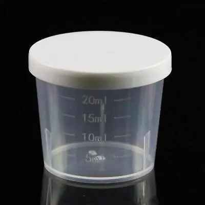 Medicine Medication Plastic Measure Guided Measuring Pot Container Cup • £1.79