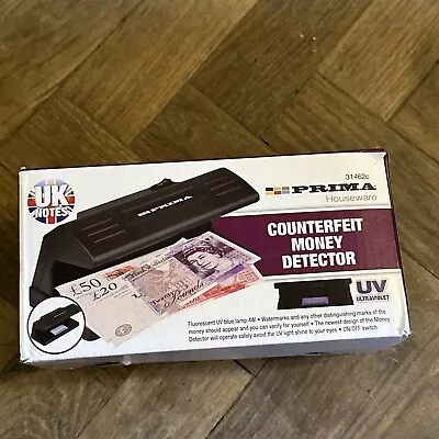 Electric Detector Uv Counterfeit Fake Bank Note Money Forgery Notes Forge Gift • £7.50