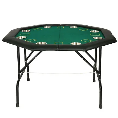 $176.99 • Buy Koreyosh Folding 8-Player Poker Table Texas Holdem Blackjack Game Casino Leisure