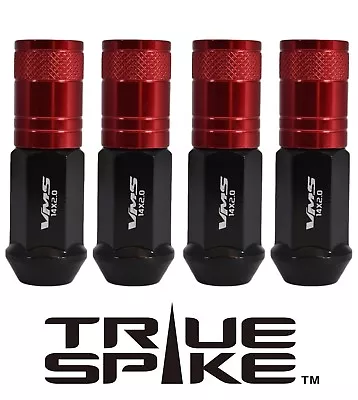 20 True Spike 70mm Steel Lug Nuts Red Tuner Style For Chevy Corvette C5 C6 C7 • $139.95