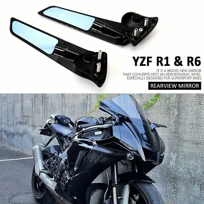 Motorcycle Mirrors For Yamaha R1 BAR END MIRRORS Yamaha R6 R7 STEALTH MIRRORS • $145