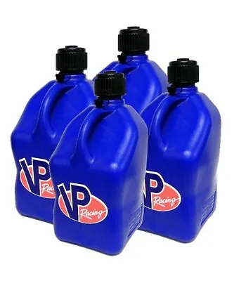 VP Racing 4 Pack Square Blue 5 Gallon Fuel Jugs Circle Track Drag Race Off Road • $119.99