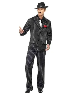 Adult Zoot Suit Gangster Mafia Mob Fancy Dress Costume • £32.79