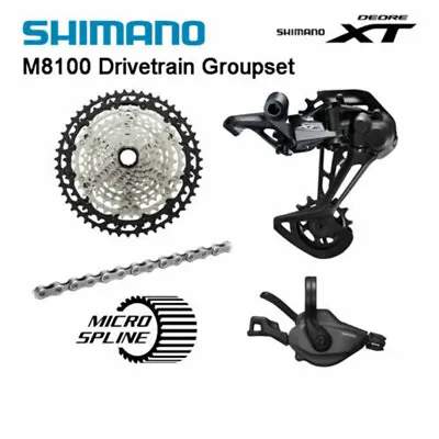 New Shimano Deore XT M8100 12 Speed Drivetrain Groupset 51T Cassette (OE) • $259.99