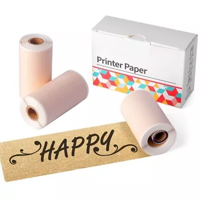 Golden Sparkle 50mm Sticker Thermal Paper For Phomemo M02 Pro M02S M03 Printer • $11.50