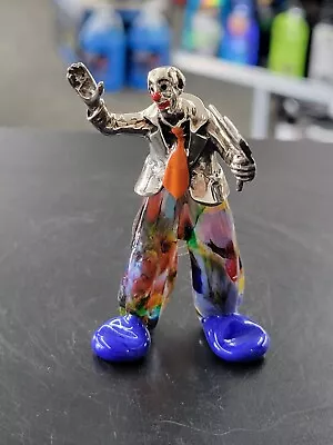 Sterling Silver & Murano Glass Clown Made In Italy. From The Pagliacci D'argento • $125
