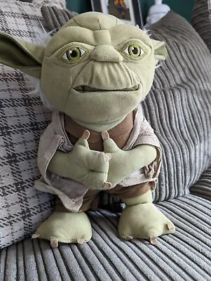 Star Wars Talking Yoda Soft Plush 9  Figure Toy - Underground Toys 2011 Mouth  • £10