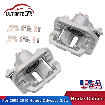 Pair Rear Brake Calipers W/ Steel Piston For 2005-2010 Honda Odyssey 19-B2928 • $64.88