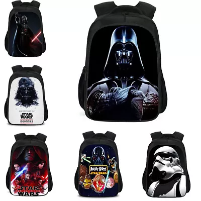 Darth Vader Star Wars Students Backpacks Travel Bag Casual Shoulder Bag Rucksack • $29.99