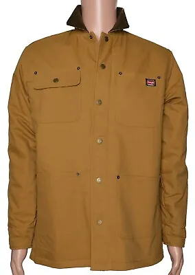 $37.99 • Buy Wrangler 11206 NEW Men's Relaxed Fit Blanket-Lined Flex Barn Canvas Chore Jacket